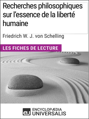 cover image of Recherches philosophiques sur l'essence de la liberté humaine de Schelling